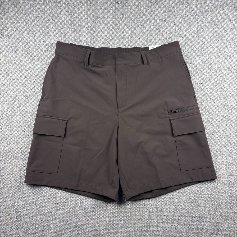 Jordan Sport Mens Golf Cargo Shorts Brown Utility Stretch 10" Sz 36
